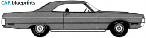 1970 Plymouth Sport Fury GT Hardtop Coupe blueprint