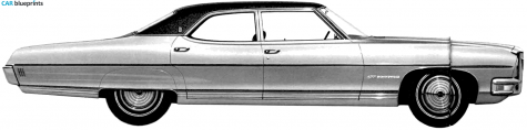 1970 Pontiac Bonneville Sedan blueprint