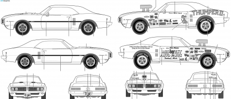 1968 Pontiac Firebird 400 Ram Air Coupe blueprint