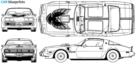 1980 Pontiac Firebird Trans Am 66 Coupe blueprint