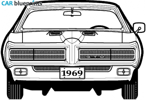 1969 Pontiac GTO Coupe blueprint