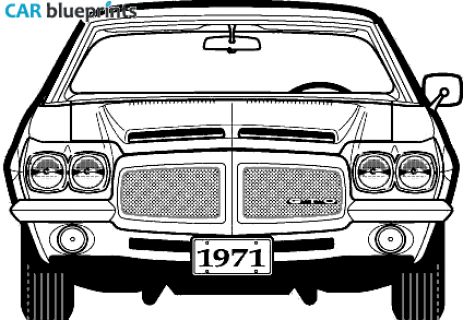 1971 Pontiac GTO Coupe blueprint