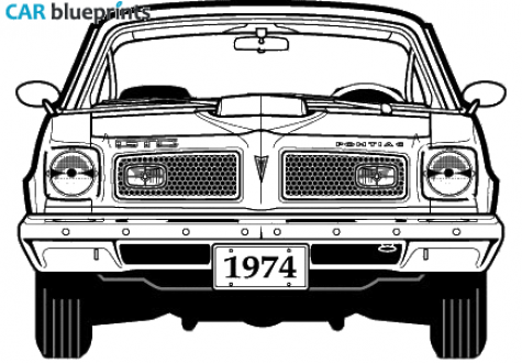 1974 Pontiac GTO Coupe blueprint