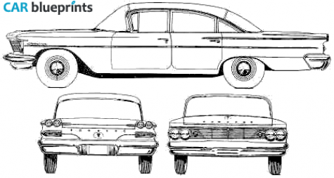 1960 Pontiac Laurential Sedan blueprint