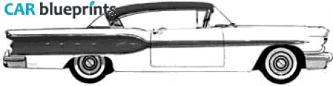 1958 Pontiac Super Chief Custom Catalina Coupe blueprint