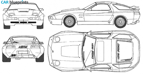 1987 Porsche 928 S4 Koenig Specials Coupe blueprint