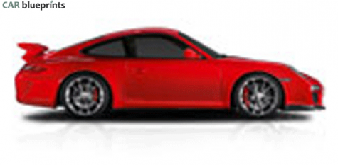 2009 Porsche 911 (997/2) GT3 Coupe blueprint