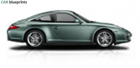 2009 Porsche 911 (997/2) Targa 4 Targa blueprint