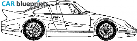 1984 Porsche 911 Carrera 4 Biturbo Koenig Specials Coupe blueprint