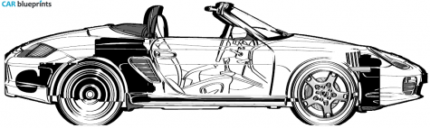 2005 Porsche 986 Boxster S Roadster blueprint