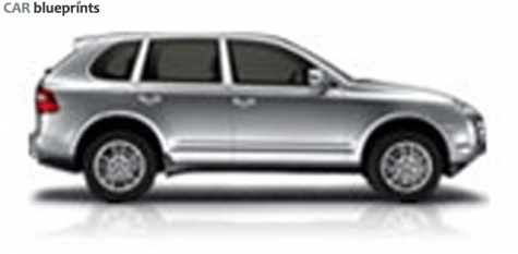 2009 Porsche 957 Cayenne S SUV blueprint