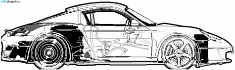 2007 Porsche 987 RUF RK Coupe blueprint