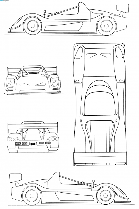 2005 Radical SR8 Targa blueprint