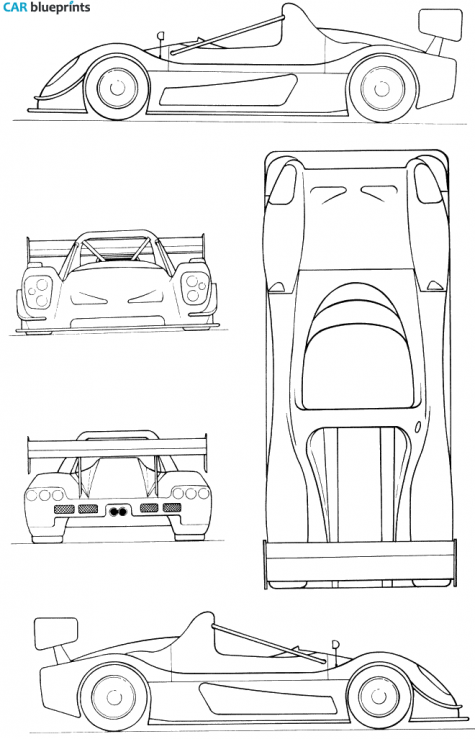 2005 Radical SR8 Targa blueprint