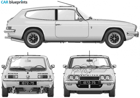 1972 Reliant Scimitar GTE SE5A Coupe blueprint