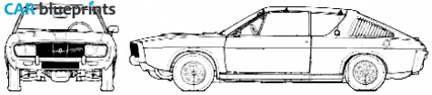 1975 Renault 17 TL Hatchback blueprint