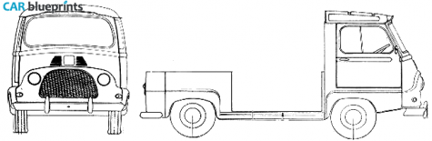 1965 Renault Estafette Base Chassis Truck blueprint