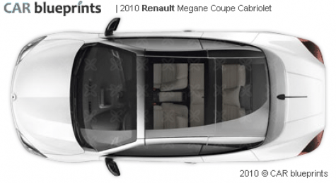 2010 Renault Megane Coupe blueprint