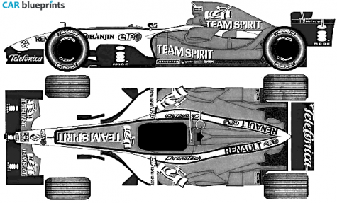 2006 Renault R26 F1 OW blueprint