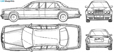 2000 Rolls-Royce Park Ward Limousine blueprint