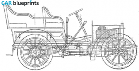 1904 Rolls-Royce 10HP Cabriolet blueprint