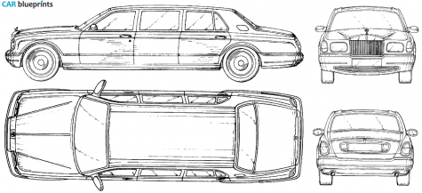 2003 Rolls-Royce Silver Seraph Limousine blueprint