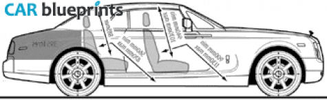 2008 Rolls-Royce Phantom Coupe blueprint