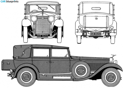 Rolls-Royce Phantom II Sedan blueprint