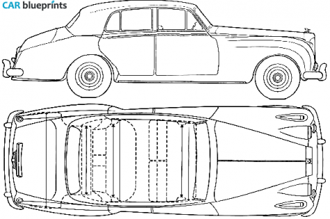 1955 Rolls-Royce Silver Cloud Sedan blueprint