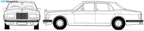 1981 Rolls-Royce Silver Spirit Sedan blueprint