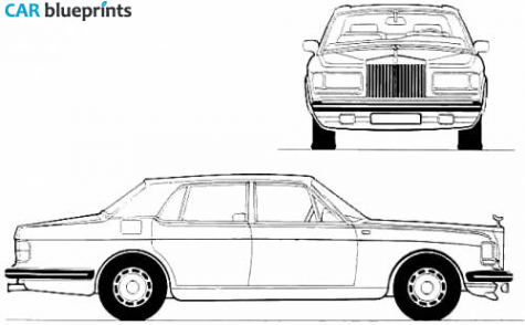 1982 Rolls-Royce Silver Spirit Limousine blueprint