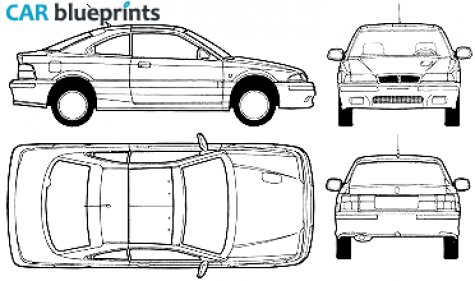 1992 Rover 220 GTi Coupe blueprint