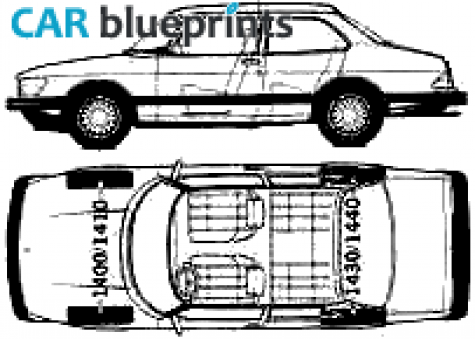 1985 Saab 900 5-door Sedan blueprint