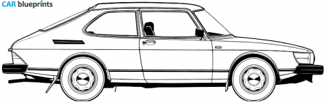 1978 Saab 900 Combi Hatchback blueprint