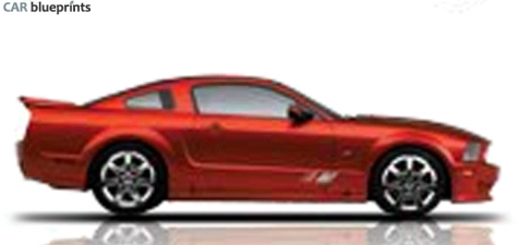 2009 Saleen S281 Supercharged Coupe blueprint