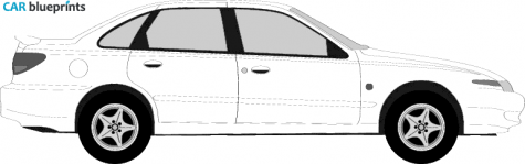 2000 Saturn LS Sedan blueprint