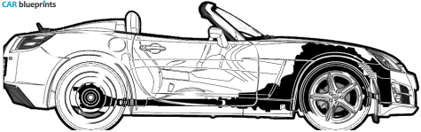 2007 Saturn Sky Cabriolet blueprint