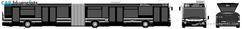 2005 Scania CN94UA Bus blueprint