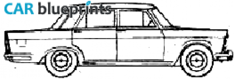 1961 Seat 1400 Sedan blueprint