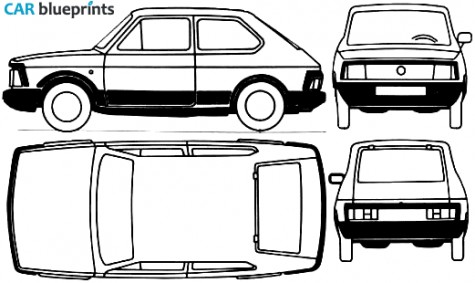 1985 Seat Fura 3-door Hatchback blueprint