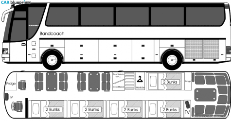 Setra 315HD Bus blueprint