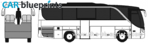 Setra S411HD Bus blueprint