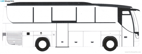 Setra S411HD Bus blueprint