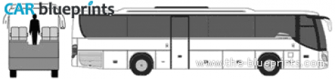 Setra S415GT Bus blueprint