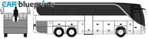 Setra S415HDH Bus blueprint