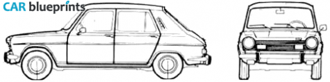 1972 Simca 1100 Special 5-door Hatchback blueprint