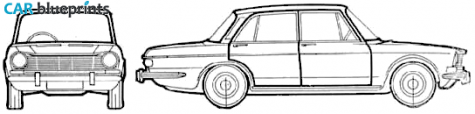 1970 Simca 1301 Sedan blueprint