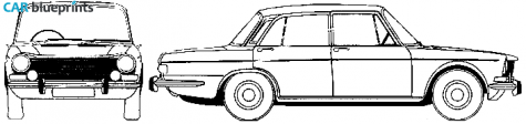 1968 Simca 1500 Special Sedan blueprint