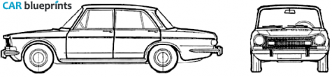 1970 Simca 1501 Special Sedan blueprint