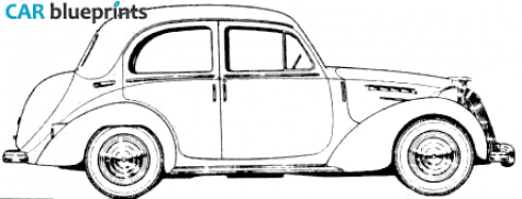 1949 Simca 8/1200 Berline Sedan blueprint